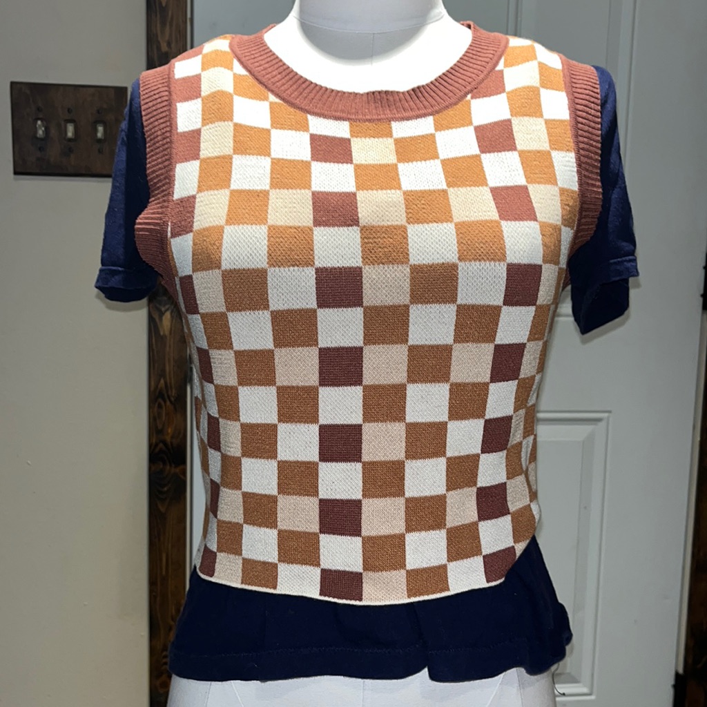 Checkered Vest